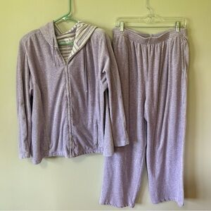 Alfred Dunner Cotton Blend Hoodie Jacket Track Suit 16